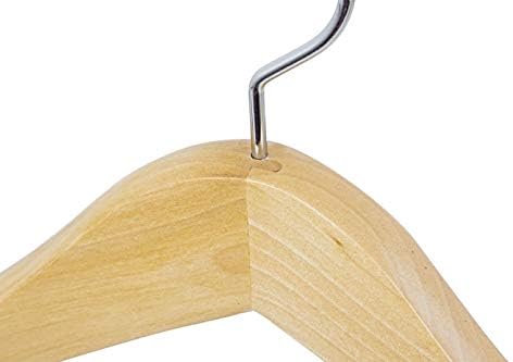 eleorchis Hyacinth Clothing Hangers Wood Hangers with 5 Pieces