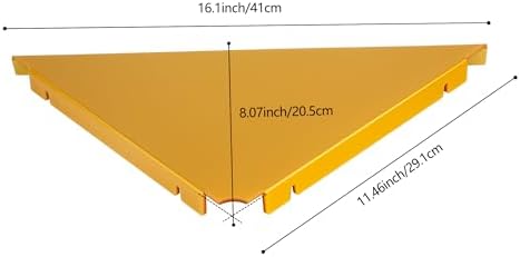 evron Corner Shelf Wall Mount, Acrylic Corner Shelves for Bathroom & Kitchen, Living Room, Space-Saving Wall Mounted Cor