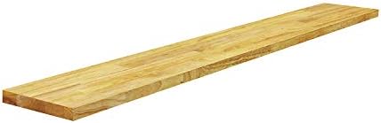 BenchPro Floating Shelf Wall Mounted Solid Butcherblock Shelf 8" Depth x 60" Length x 1" Thick Highest Grade Lumber - No