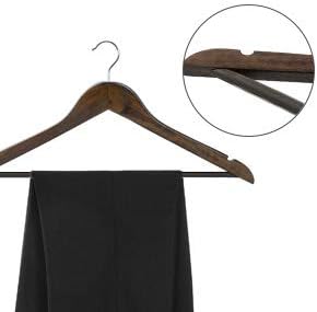 Lotus Wooden Hangers,Solid Wood Shirt Hangers,Dress Coat Jacket Clothes Hangers,with Extra Smooth Finish,360 Degree Swiv