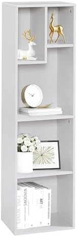 VECELO Cubby Storage Organizer Bookcase, Open Cube Display Shelf Cabinet, Freestanding Multicompartment Bookshelf for De