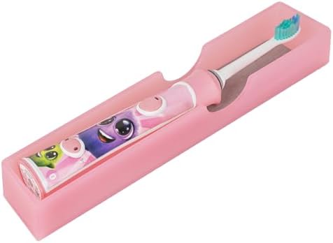 Acrylic Electric Toothbrush Holder with Diatomite Drying Stone (Pink)