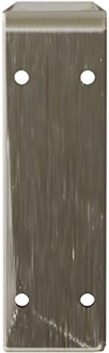 Ekena Millwork BKTM02X18X06EBSS Steel Bracket Embrey, 2" W x 18" D x 6 1/2" H, Stainless Steel