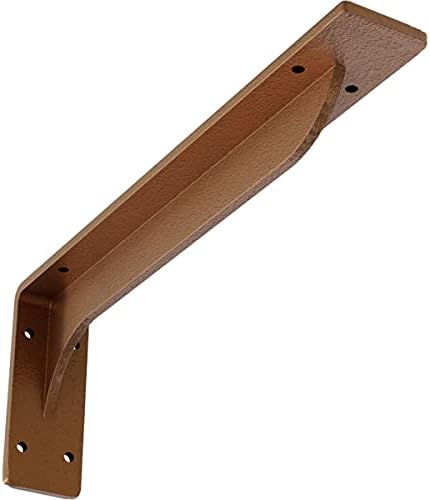 Ekena Millwork BKTM02X14X05EBHCO Steel Bracket Embrey, 2"W x 14"D x 5 1/4"H, Hammered Copper