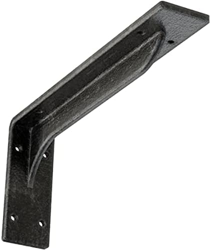 2" W x 12" D x 5 1/4" H Embrey Steel Bracket, Antiqued Silver