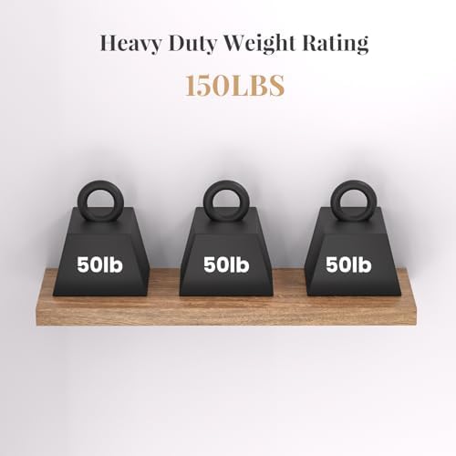 2pcs Floating Shelf Bracket Heavy Duty Hidden Metal Brackets for Shelf,Invisible Shelves Hardware Without Jig (40" x 8" 