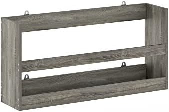 Furinno Hermite Multipurpose Wall Mounting Storage Shelf, French Oak