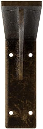 2" W x 20" D x 6 1/2" H Embrey Steel Bracket, Antiqued Brass