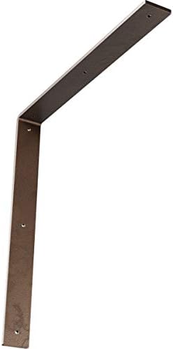 2"W x 18"D x 18"H Hamilton Steel Bracket, Hammered Dark Bronze