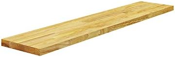 BenchPro Floating Shelf Wall Mounted Solid Butcherblock Shelf 8" Depth x 48" Length x 1" Thick Highest Grade Lumber - No