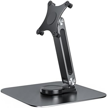 13-17.3" Monitor Stand with 360° Swivel Base, 75mm VESA Single-Arm Mount w/ M4 Screws for Portable Monitor, Adjustable A