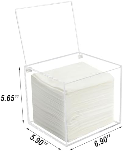 Disposable Face Towel Holder Storage Box Acrylic Facial Towels Container