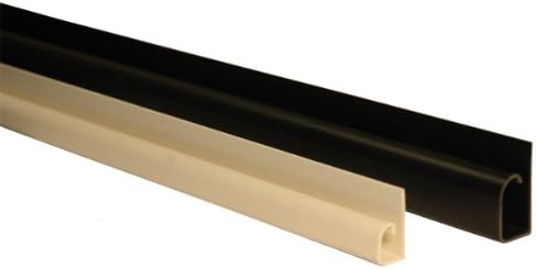 Electriduct Small Hook Channel Cable Raceway Desk Cord and Wire Organizer - 45 Inch - Black