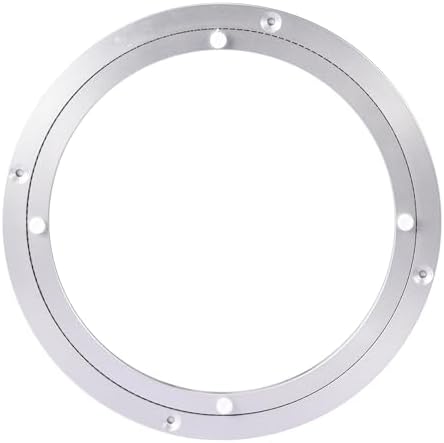 Lazy Susan Hardware Rotating Turntable Bearings Swivel Plate Hardware Aluminum Metal for Dining-Table and Workbench (10 