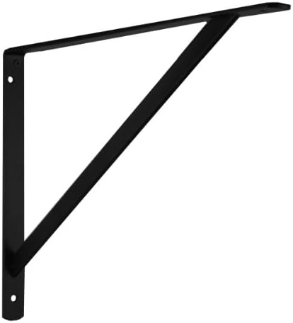 Knape & Vogt THE MAX BRACKET Shelf Bracket, 20-inch, John Sterling Collection, Compatible with KV Brackets Only, Black, 
