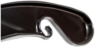 NAHANCO 17” Black Mid-Heavyweight Plastic Hanger, Black Hook, 50 Pack