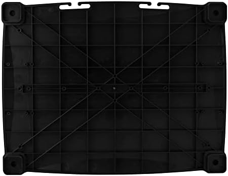 Kantek Monitor Stand With Drawer, 17" X 13.25" X 3" To 6.5", Black, Supports 50 Lbs