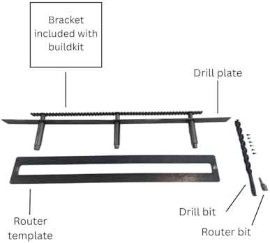 Floating Shelf Brackets - Sheppard Brackets - Easy Install - Heavy Duty (34 inch Build Kit)