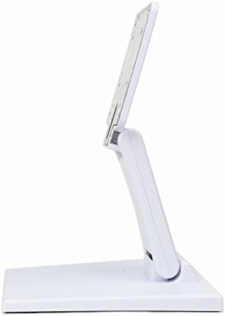 WEARSON Single Adjustable LCD Monitor Stand Mount Folding VESA Monitor Desk Stand with VESA Hole 75x75mm 100x100mm (Whit