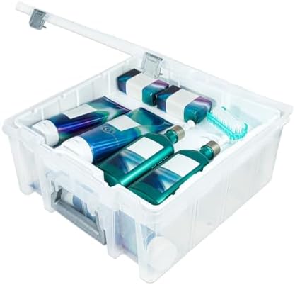 Best Kept Super Satchel Double Deep with Lift-Out Tray, Clear