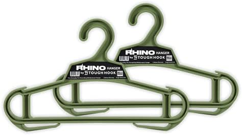 Rhino Tough Hook Heavy Duty Clothes Hangers, USA-Made, Body Armor 2 Foliage