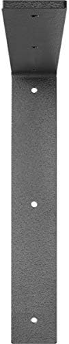 2"W x 12"D x 12"H Hamilton Steel Bracket, Hammered Silver