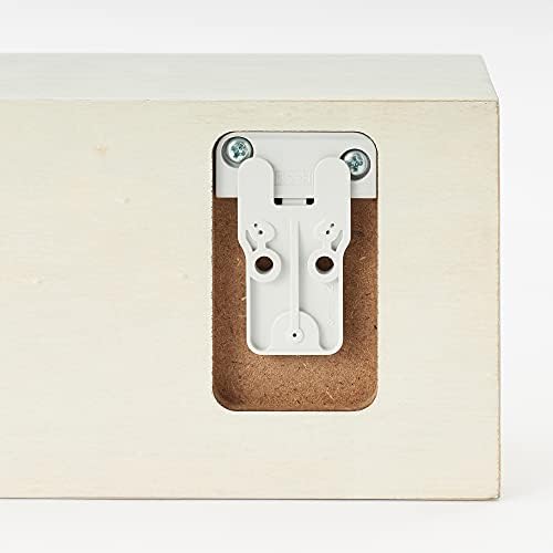 MUJI 44520635 Wall Mounted Furniture Shelf, Oak Wood, Light Gray, Width 17.3 x Depth 4.7 x Height 3.9 inches (44 x 12 x 