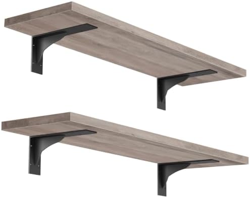 HOOBRO Floating Shelves for Wall, 15.7" Wall Mounted Shelves Set of 2