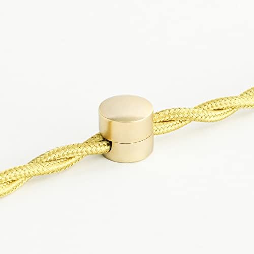 BRIGHTTIA Cable Clips - Premium Brass Cord Management for Home, Office & Car - Multipurpose Wire Holder Organizer - Slee