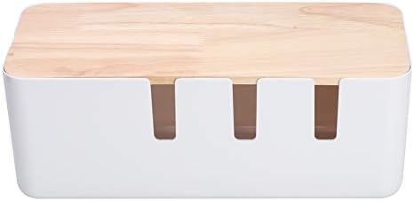 Alvinlite Cable Management Box Ground Wire Cover Storage Box Storage Box for Concealing Wires Power Strips Floor