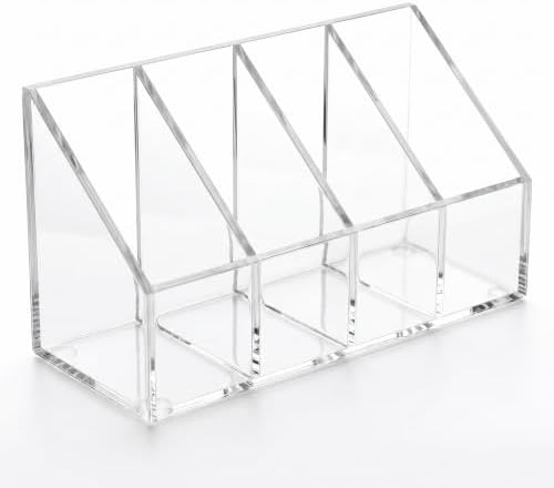 Drink Packet Organizer 4 Pack, Clear Acrylic Countertop Caddy