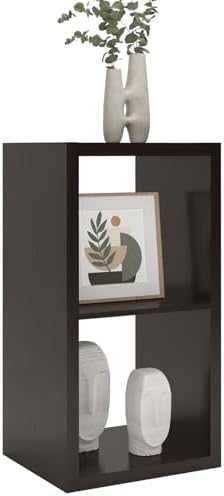 CTESNE【2026 Wooden Thick Frame】 2 Cube Storage Organizer Shelf with Anti-Tipping Kits + Reversible Open Back Bookcase, H