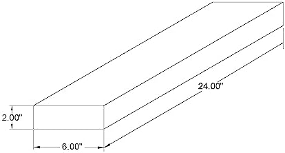 joelsantiques x2-24 Inch Wooden Floating Shelves for Wall -24x6x2 in -Made of Natural Wood - Long Heavy Duty Rustic Wall