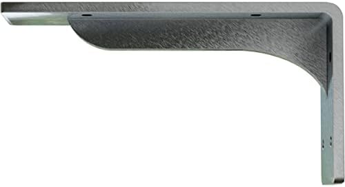 Ekena Millwork BKTM02X08X04EBCRS Steel Bracket Embrey, 2" W x 8" D x 4 1/4" H, Unfinished
