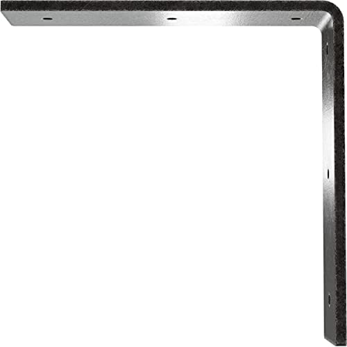 2" W x 8" D x 8" H Hamilton Steel Bracket, Antiqued Pewter