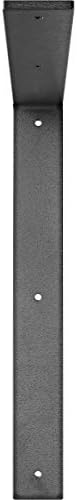 Ekena Millwork BKTM02X16X16HAHSV 2 inch W x 16 inch D x 16 inch H Hamilton Steel Bracket, Hammered Silver