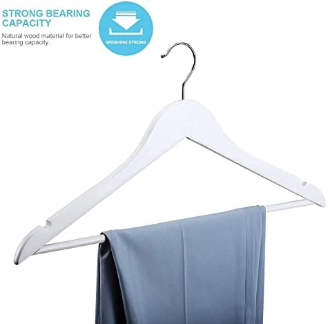 Lotus Wooden Hangers, Solid Wood Shirt Hangers,Dress Coat Jacket Clothes Hangers,with Extra Smooth Finish, 360 Degree Sw