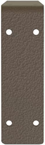 Ekena Millwork BKTM02X20X06EBHBR Steel Bracket Embrey, 2"W x 20"D x 6 1/2"H, Hammered Brown