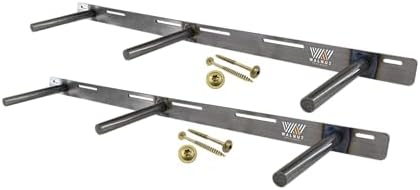 Floating Shelf Bracket 2 Pack - 32” Hidden Shelf Brackets, 150 LB Weight Capacity, Supports Wall Mounted Floating Shelve