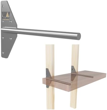 Walnut Wood Works Strongest Floating Shelf Bracket, 200 LB Weight Capacity, Supports Wall Mounted Floating Shelves of An