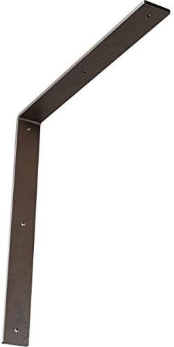 2"W x 18"D x 18"H Hamilton Steel Bracket, Hammered Brown