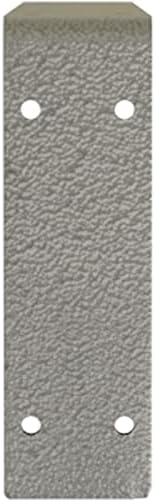 Ekena Millwork BKTM02X18X06EBHSV Steel Bracket Embrey, 2"W x 18"D x 6 1/2"H, Hammered Silver