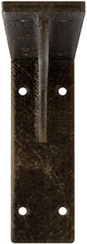 2" W x 14" D x 5 1/4" H Embrey Steel Bracket, Antiqued Pale Gold