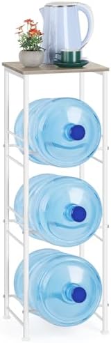 Water Bottle Storage Holder 5 Gallon Drink Dispenser Stand With Table 3-Tier Heavy Duty Water Cooler Jug Rack Water Bott