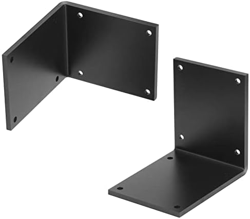 2 PCS Heavy Duty Steel L Angle Bracket for 8x8 Wood, 7/32" Thick