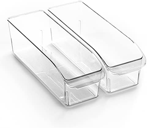 BINO | Plastic Storage Bins, Small | THE CURVE COLLECTION | Multi-Use Organizer Bins | Storage Containers Kitchen, Pantr
