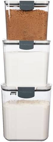 ProKeeper 3 Piece Baker's Storage Set, Airtight Sealed Storage Containers