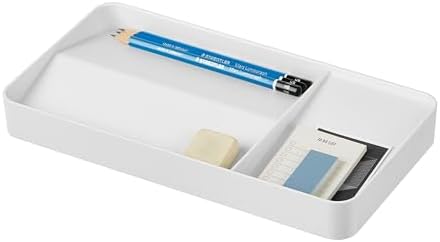 BLUE GINKGO Desk Organizer Tray, White, Made in Korea