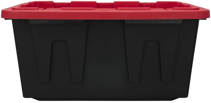 Storage Bins with Lids, 27 Gal 2-Pack Stackable Plastic Totes