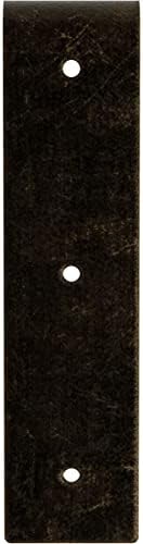 2" W x 8" D x 8" H Hamilton Steel Bracket, Antiqued Pale Gold
